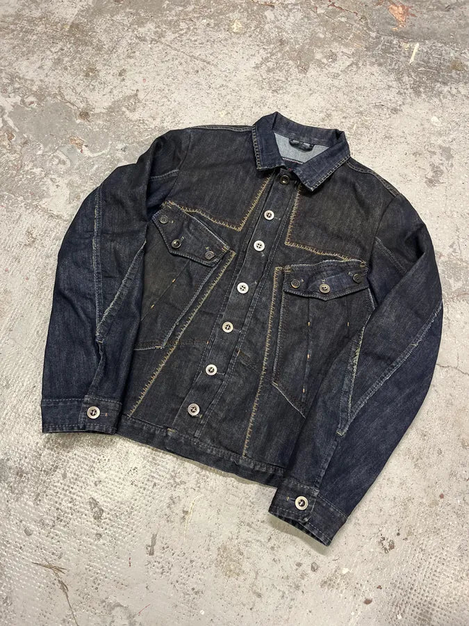 2000s Marithé + François Girbaud Navy Denim Jacket fckReom 3