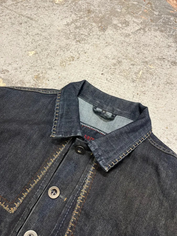 2000s Marithé + François Girbaud Navy Denim Jacket fckReom 4