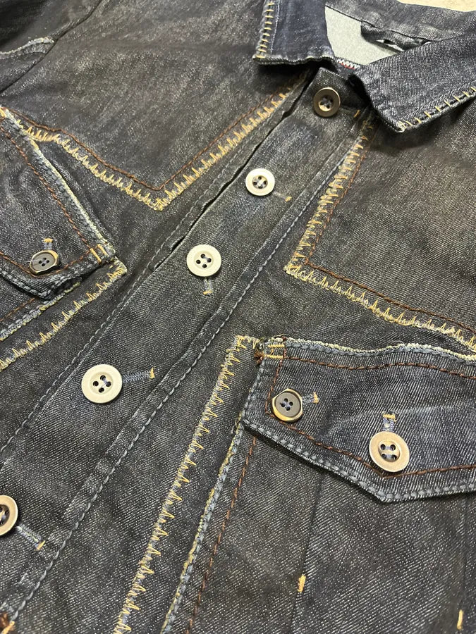 2000s Marithé + François Girbaud Navy Denim Jacket fckReom 6