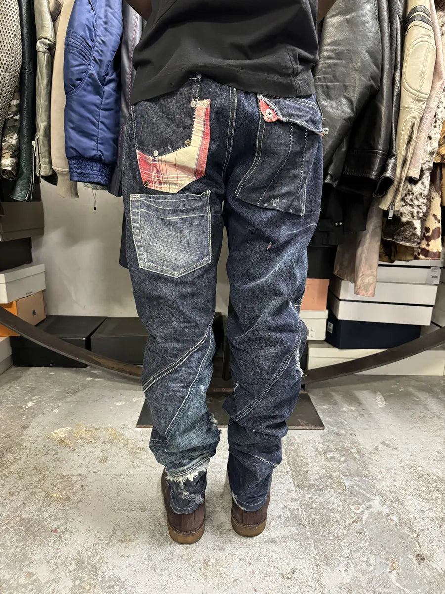 2000s Marithé + François Girbaud Navy Denim Jeans pMzcMXw 1