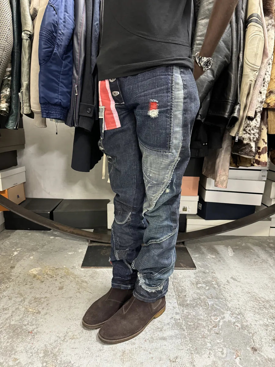 2000s Marithé + François Girbaud Navy Denim Jeans pMzcMXw 2