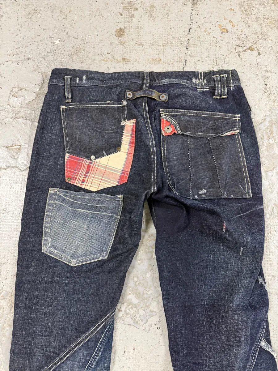 2000s Marithé + François Girbaud Navy Denim Jeans pMzcMXw 5