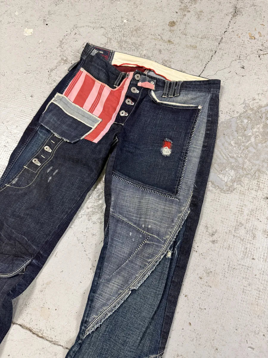 2000s Marithé + François Girbaud Navy Denim Jeans pMzcMXw 9