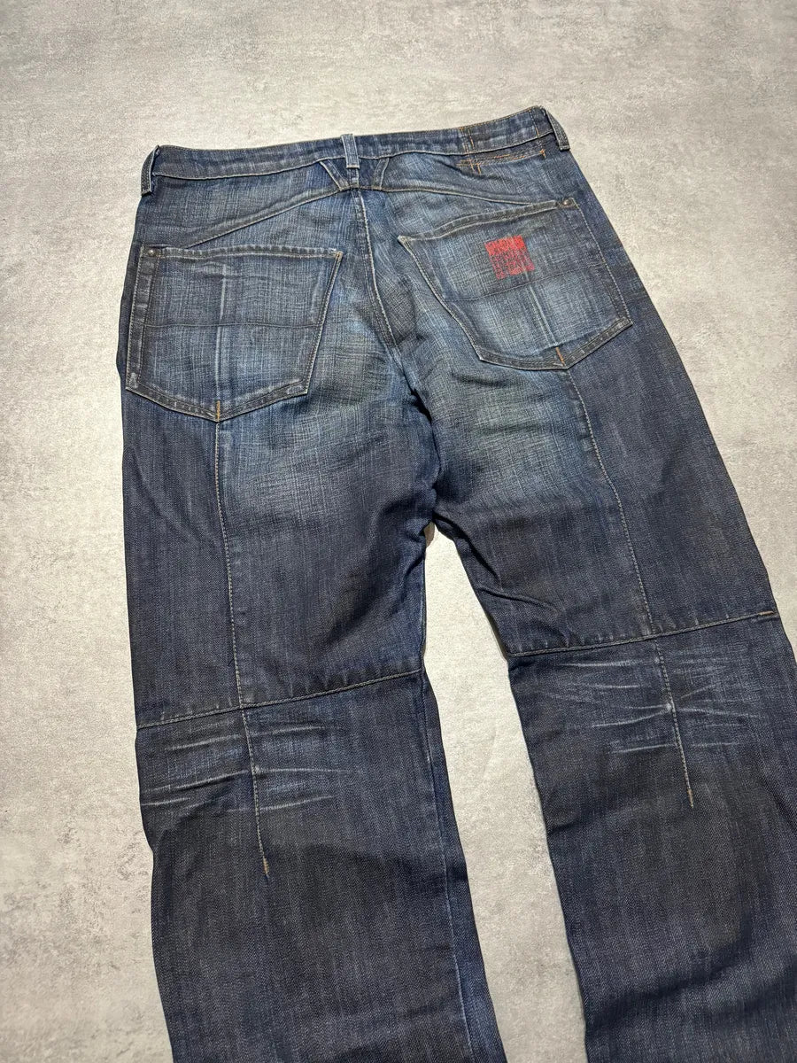2000s Marithé + François Girbaud Navy Faded Rebel Denim Jeans OGRStNE 7