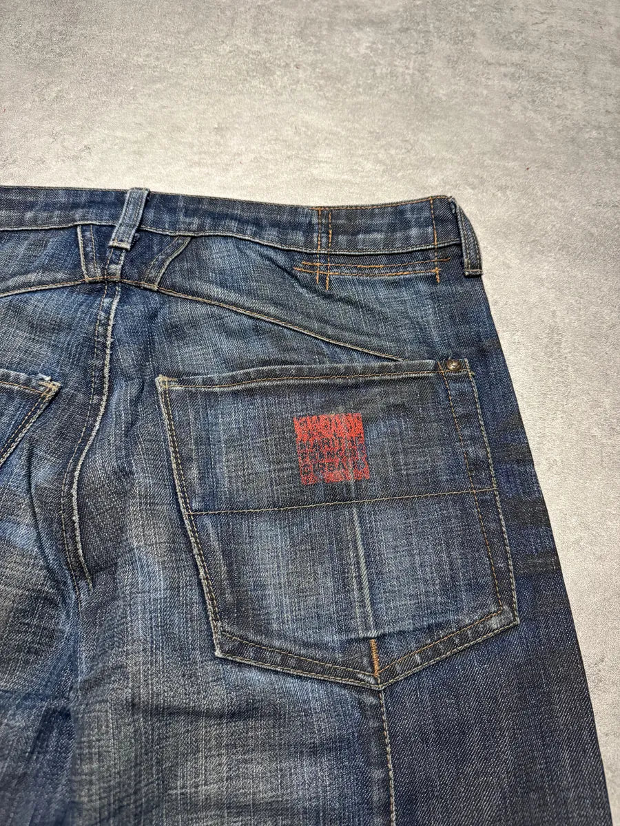 2000s Marithé + François Girbaud Navy Faded Rebel Denim Jeans (M) 2