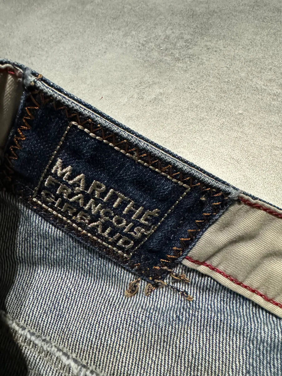 2000s Marithé + François Girbaud Navy Faded Rebel Denim Jeans (M) 5