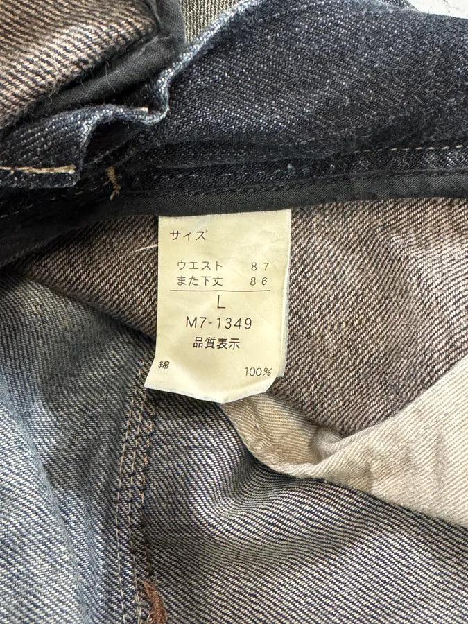 2000s Marithé + François Girbaud Navy Faded Rebel Denim Jeans LSlIxwc 8