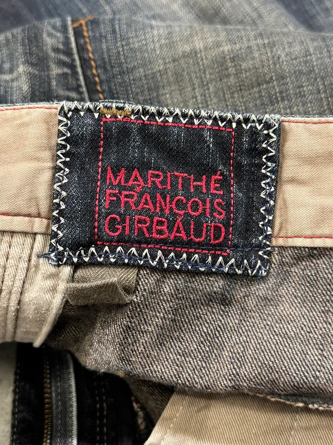 2000s Marithé + François Girbaud Navy Faded Rebel Denim Jeans LSlIxwc 7