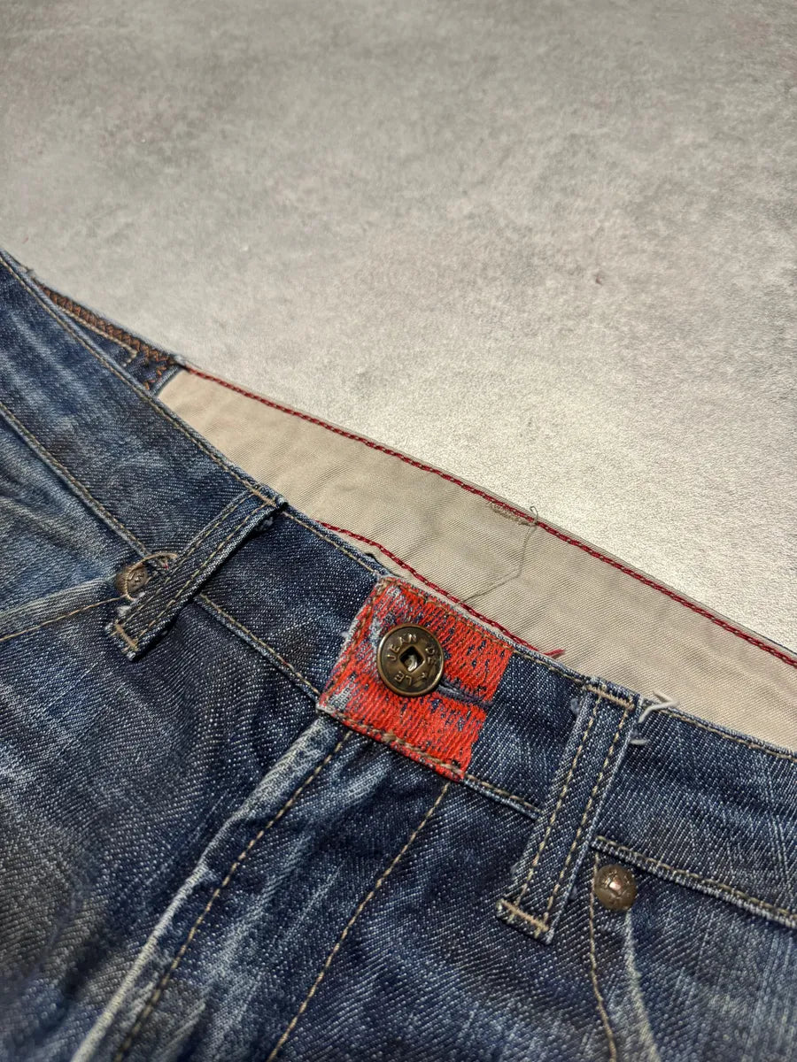 2000s Marithé + François Girbaud Navy Faded Rebel Denim Jeans OGRStNE 8