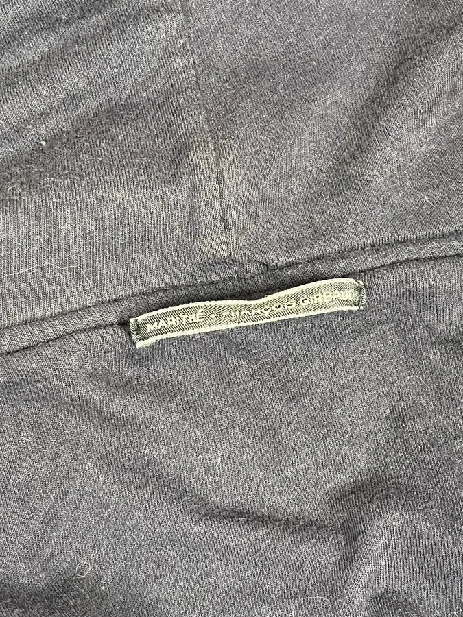 2000s Marithé + François Girbaud Navy Fur Hooded Cardigan Jacket PEdSVtq 8