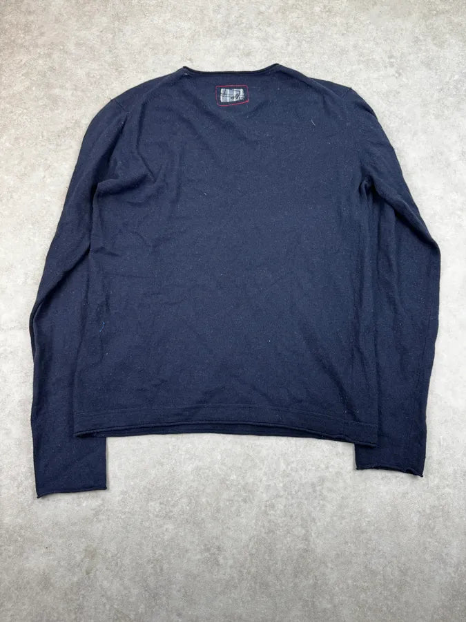 2000s Marithé + François Girbaud Navy Groovy Knight Sweater WvXjtvm 1