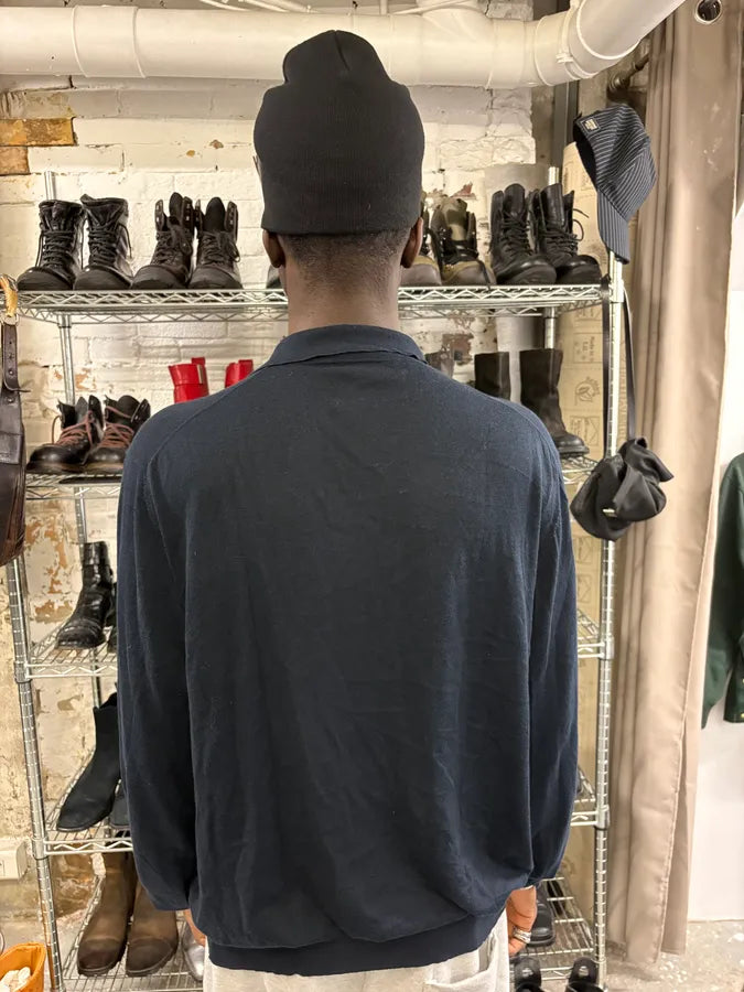2000s Marithé + François Girbaud Navy Polo Longsleeves CCsHxet 2