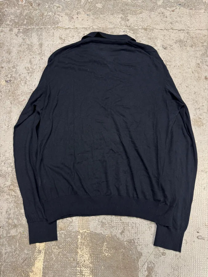 2000s Marithé + François Girbaud Navy Polo Longsleeves CCsHxet 3