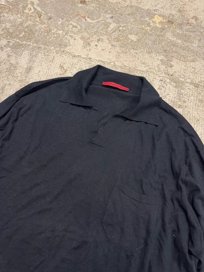2000s Marithé + François Girbaud Navy Polo Longsleeves CCsHxet 5