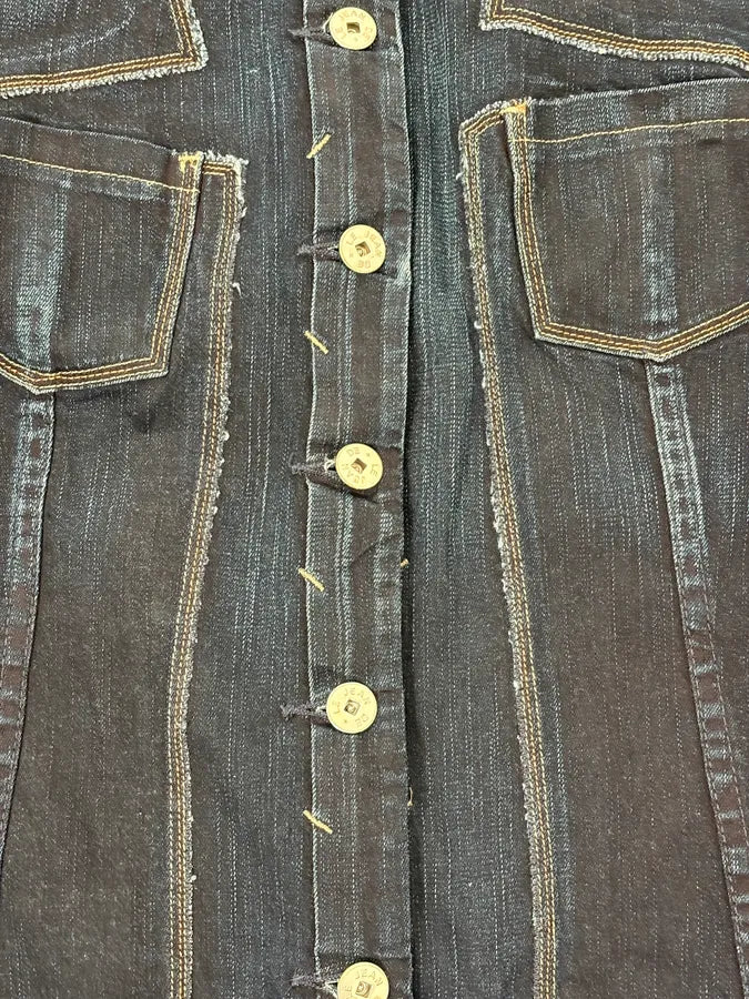 2000s Marithé + François Girbaud Navy Signature Brut Denim Jacket KLSeyoQ 8