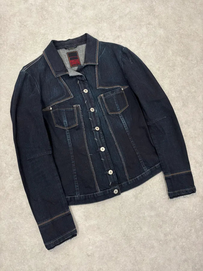 2000s Marithé + François Girbaud Navy Signature Brut Denim Jacket KLSeyoQ 3