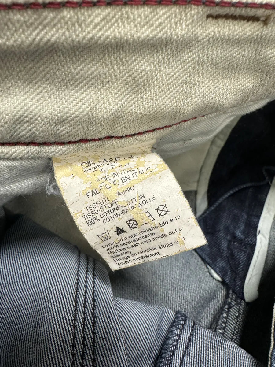 2000s Marithé + François Girbaud Navy Structured Denim Jeans GgEyLYM 8