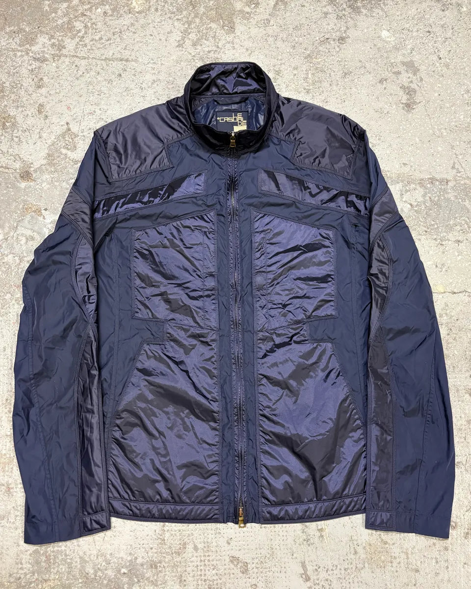 2000s Marithé + François Girbaud Navy Tactical Twisted Jacket PbOlozg 0
