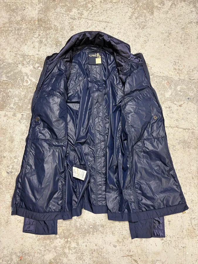 2000s Marithé + François Girbaud Navy Tactical Twisted Jacket PbOlozg 6