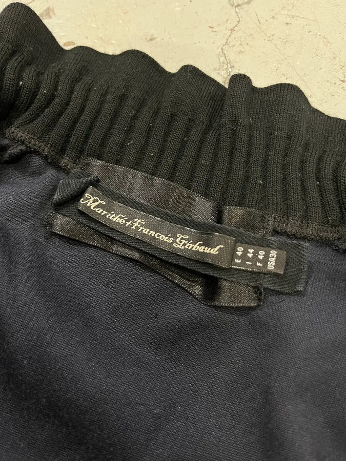 2000s Marithé + François Girbaud Navy Velvet Zip Up Sweater MPutWte 8