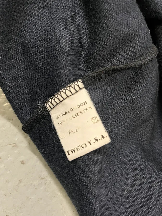 2000s Marithé + François Girbaud Navy Velvet Zip Up Sweater MPutWte 9