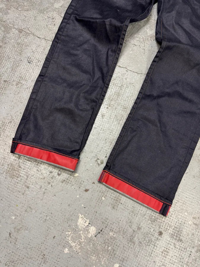 2000s Marithé + François Girbaud Navy Waxed Effect Slim Pants TojxqjZ 7