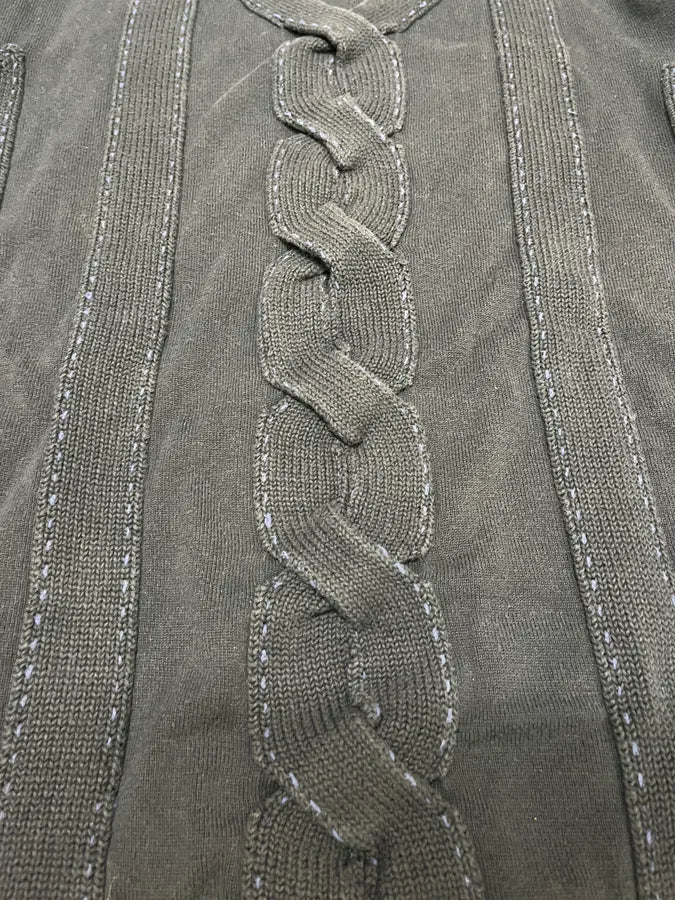 2000s Marithé + François Girbaud Navy Wool Abstract Sweater (XL) xiCYapF 5