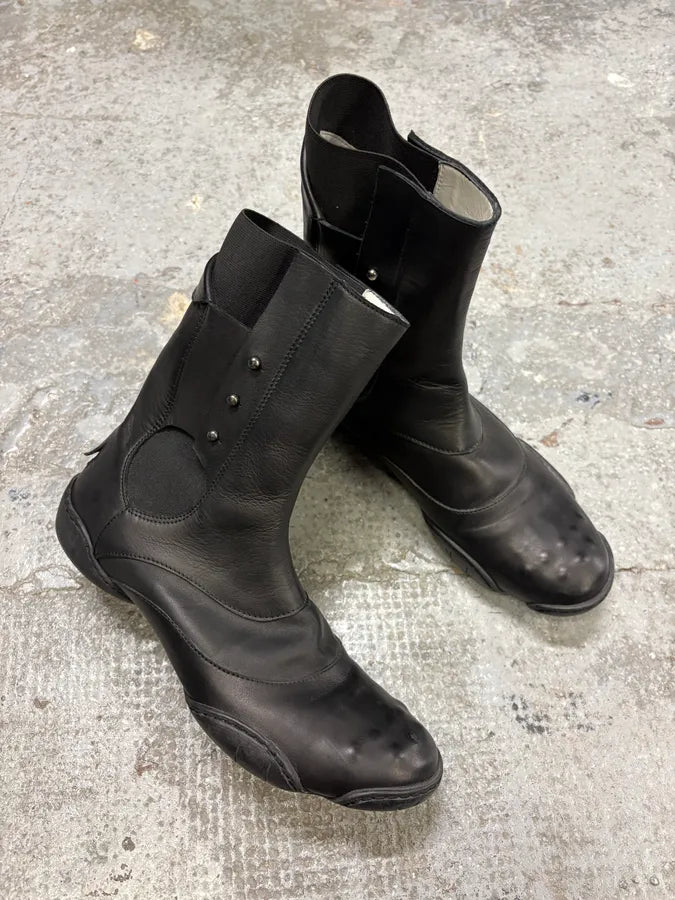2000s Marithé + François Girbaud Ninja Black Ankle Boots (37eu/us5) TTaRIlH 1
