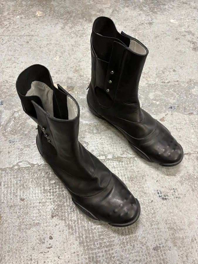 2000s Marithé + François Girbaud Ninja Black Ankle Boots (37eu/us5) TTaRIlH 4