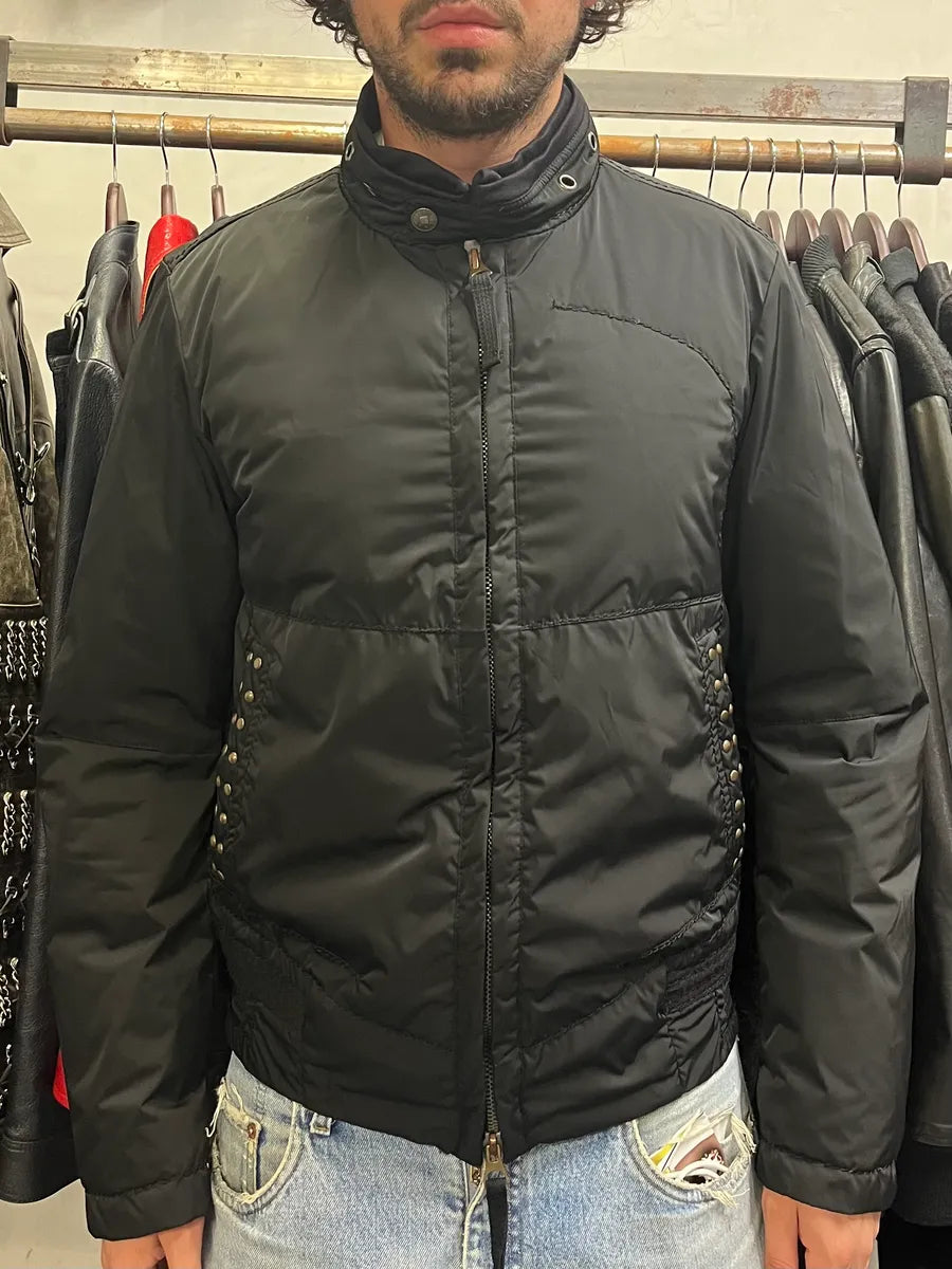 2000s Marithé + François Girbaud Nylon Black Studded Puffer Jacket (M/L) oLIWULb 1