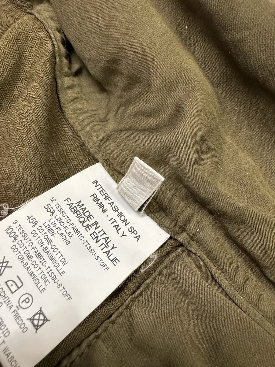 2000s Marithé + François Girbaud Olive Bondage Cropped Hybrid Jacket (S) XVxNYIJ 5