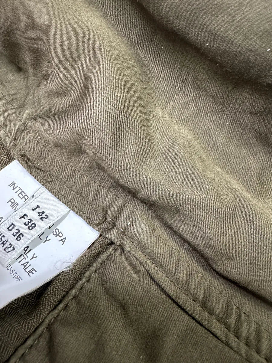 2000s Marithé + François Girbaud Olive Bondage Cropped Hybrid Jacket (S) XVxNYIJ 7