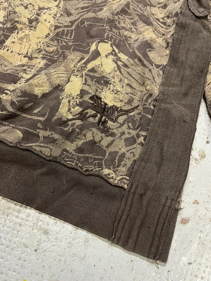 2000s Marithé + François Girbaud Olive Citizen Crazy World Sweater (L) ZAPrBAL 5