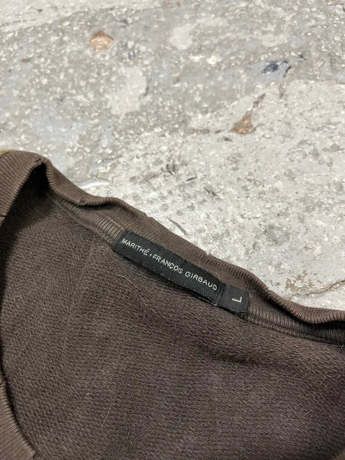 2000s Marithé + François Girbaud Olive Citizen Crazy World Sweater (L) ZAPrBAL 7