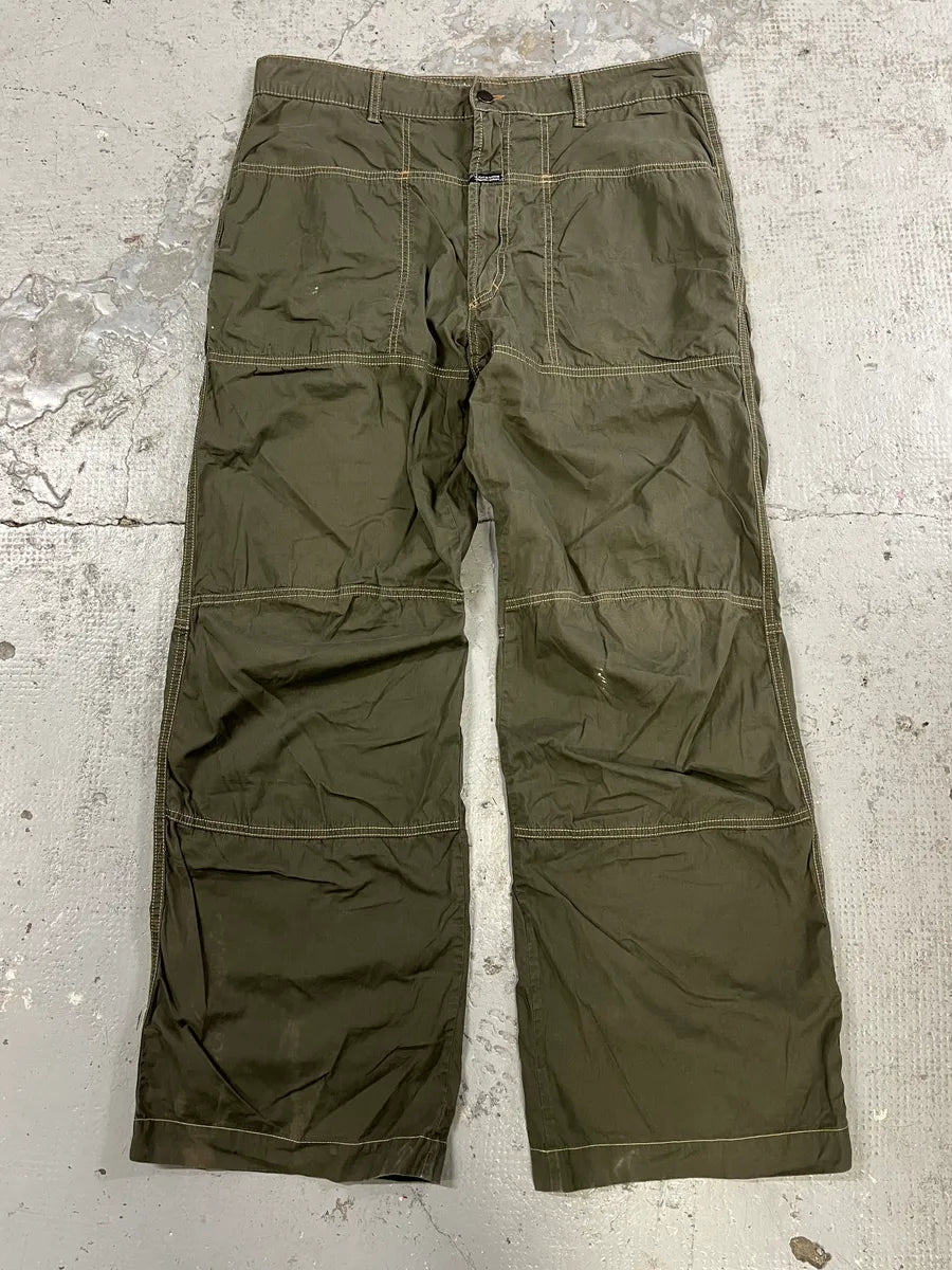2000s Marithé + François Girbaud Olive Cozy Large Pants VVmefPK 3