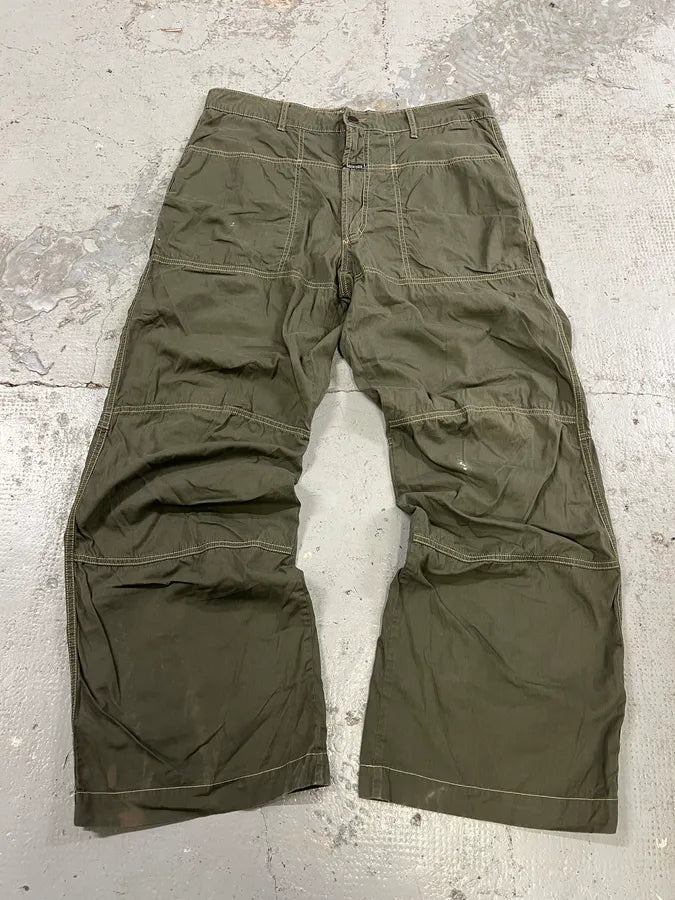 2000s Marithé + François Girbaud Olive Cozy Large Pants VVmefPK 4