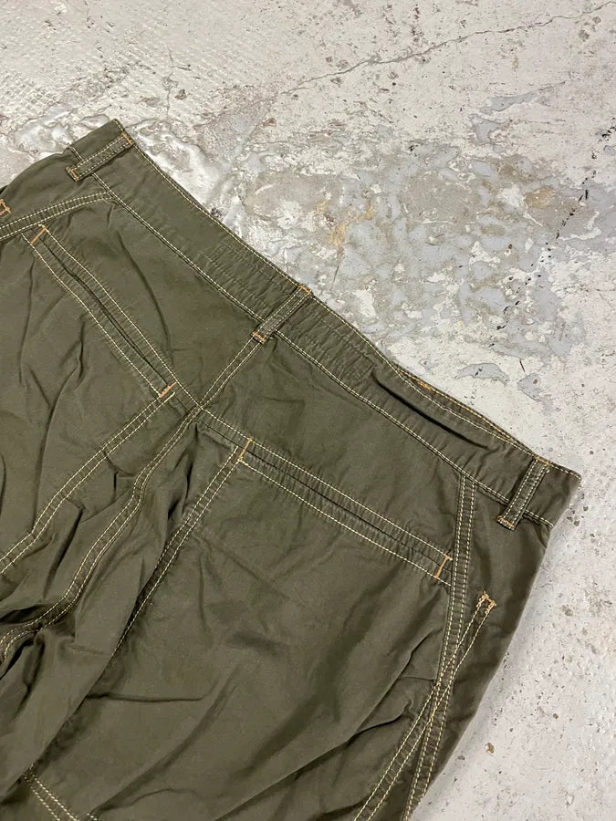 2000s Marithé + François Girbaud Olive Cozy Large Pants VVmefPK 8