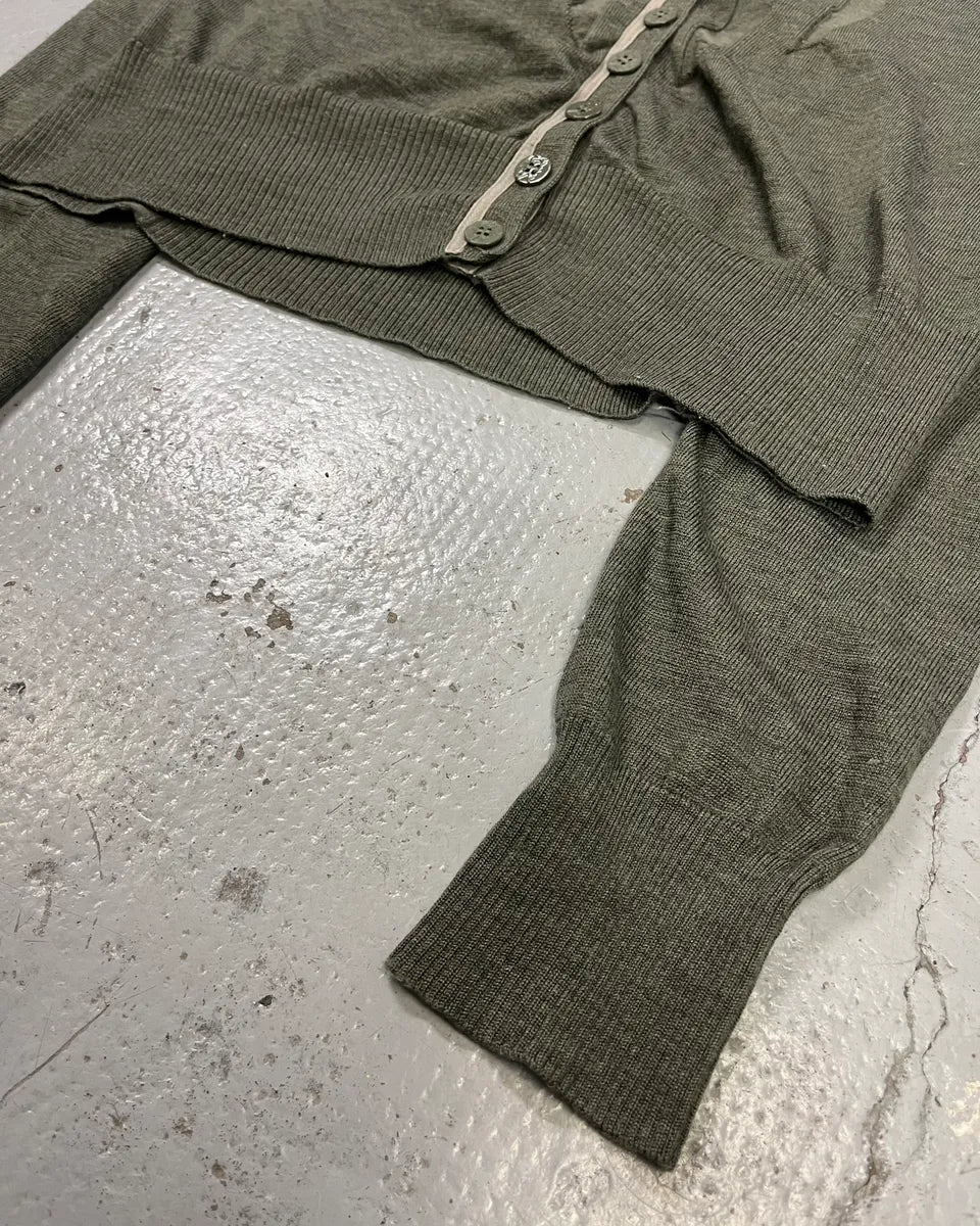 2000s Marithé + François Girbaud Olive Green Cardigan gxwVbbE 5