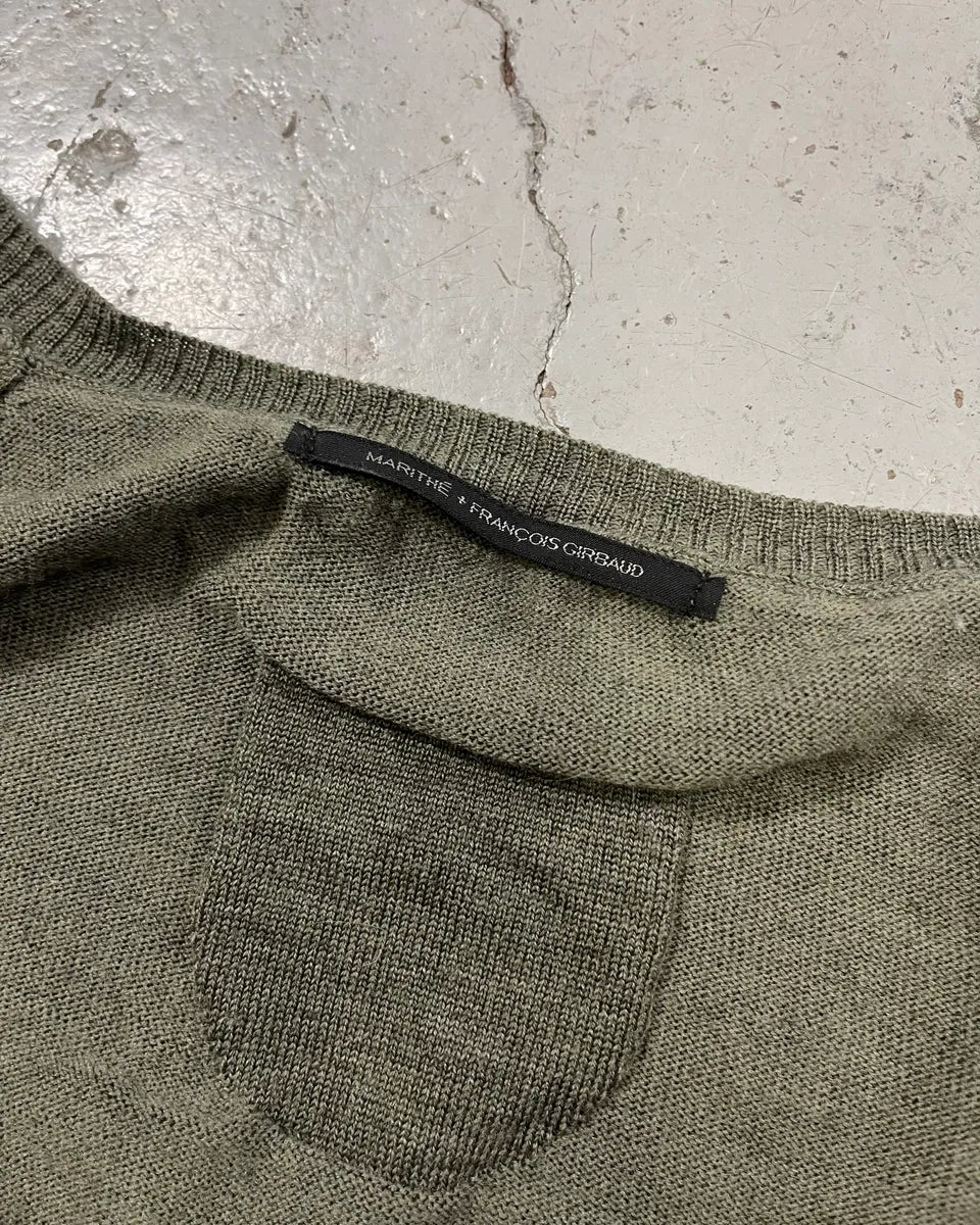 2000s Marithé + François Girbaud Olive Green Cardigan gxwVbbE 8