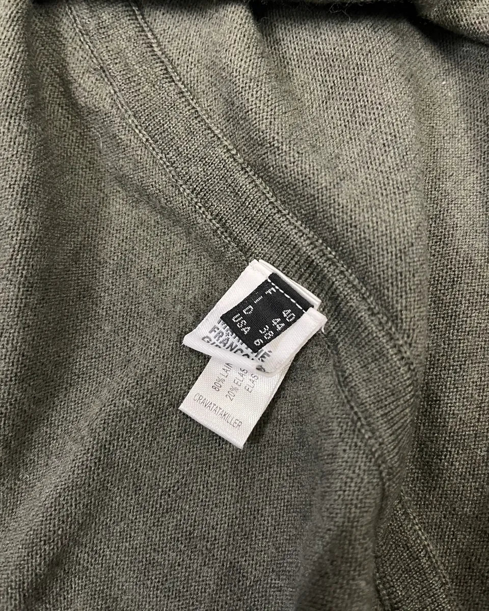 2000s Marithé + François Girbaud Olive Green Cardigan gxwVbbE 9