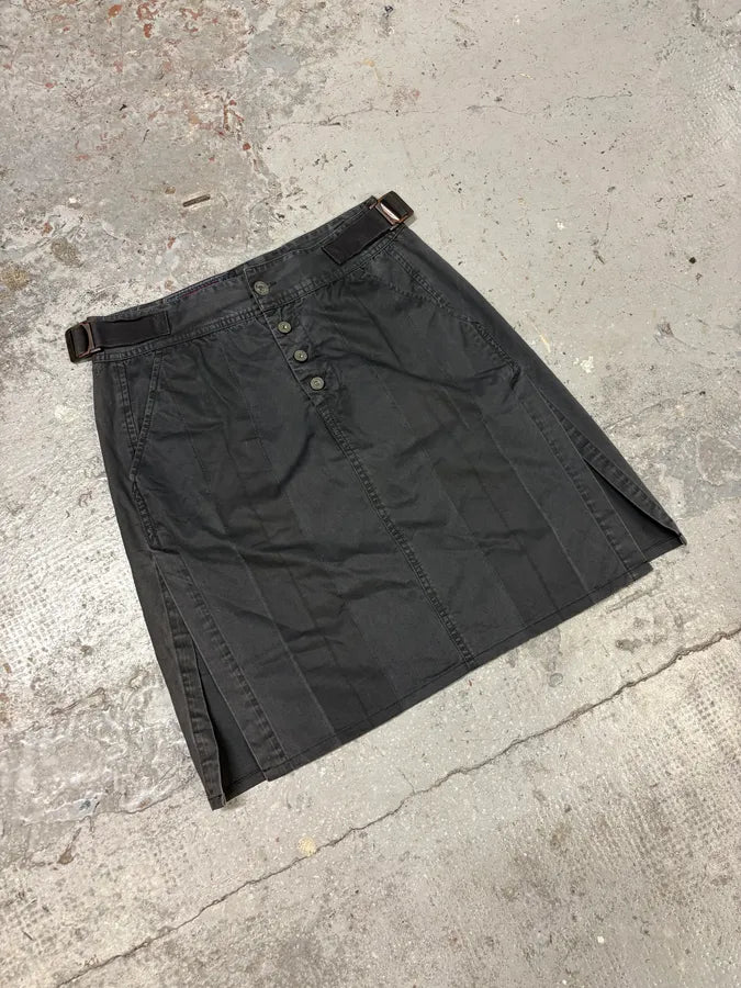 2000s Marithé + François Girbaud Olive Green Strapped Waist Skirt jTTxsiT 1