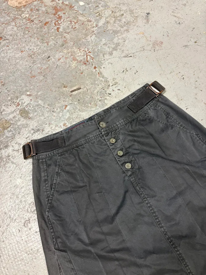 2000s Marithé + François Girbaud Olive Green Strapped Waist Skirt jTTxsiT 2