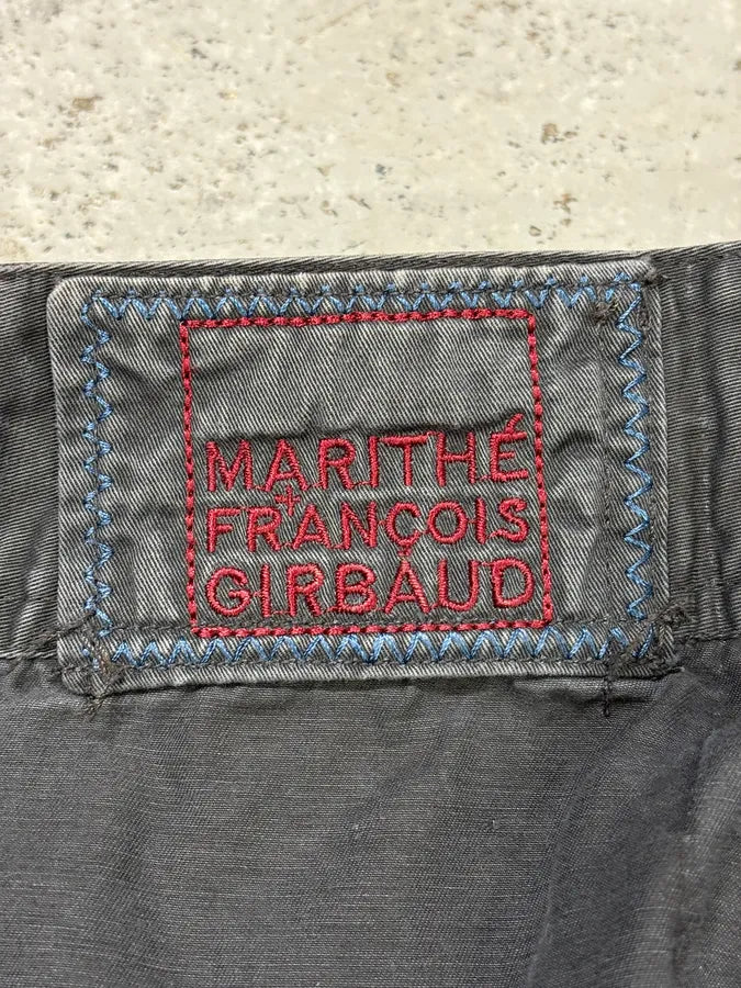 2000s Marithé + François Girbaud Olive Green Strapped Waist Skirt jTTxsiT 6