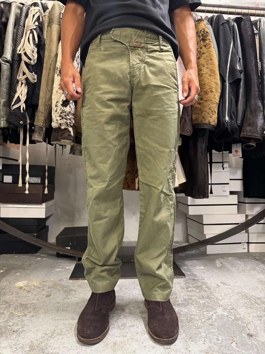 2000s Marithé + François Girbaud Olive Straight Pants jPgRwLB 2