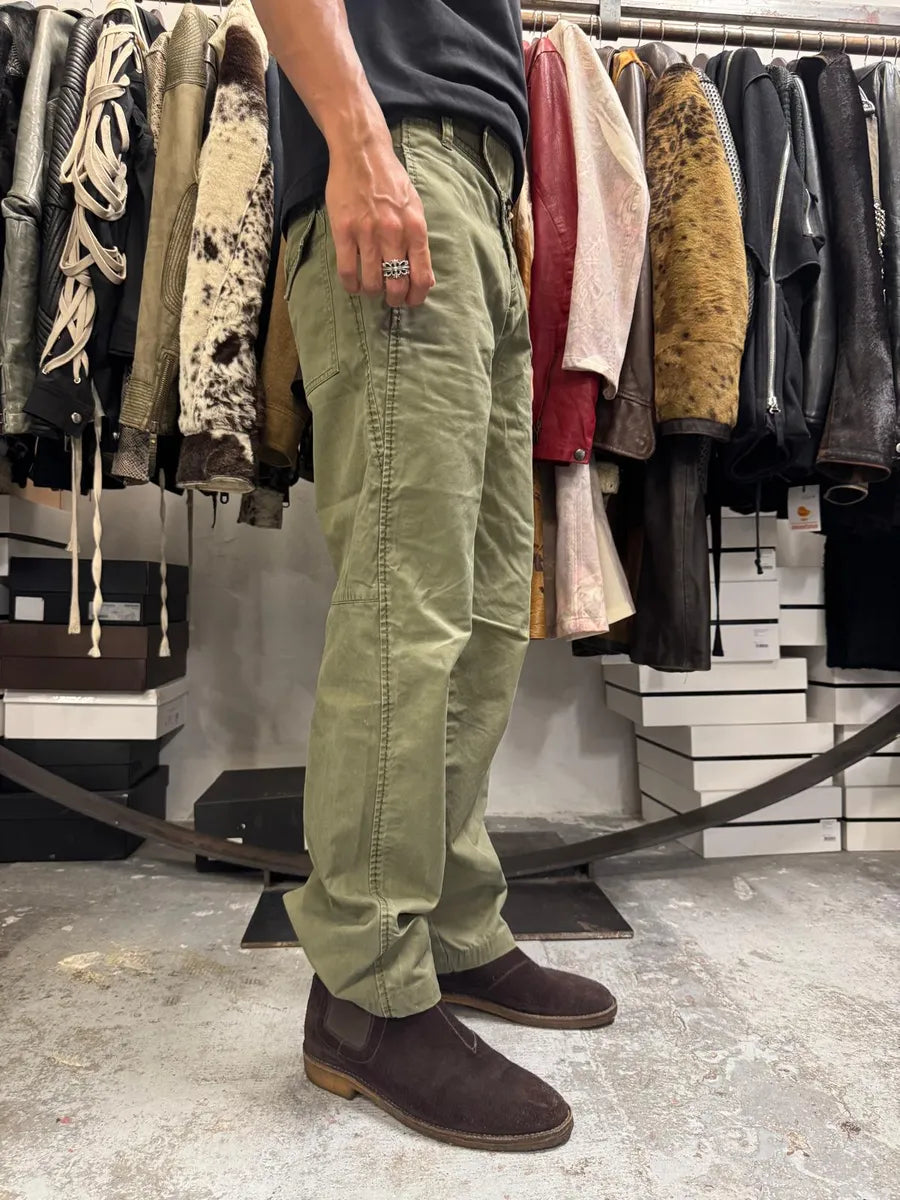 2000s Marithé + François Girbaud Olive Straight Pants jPgRwLB 4