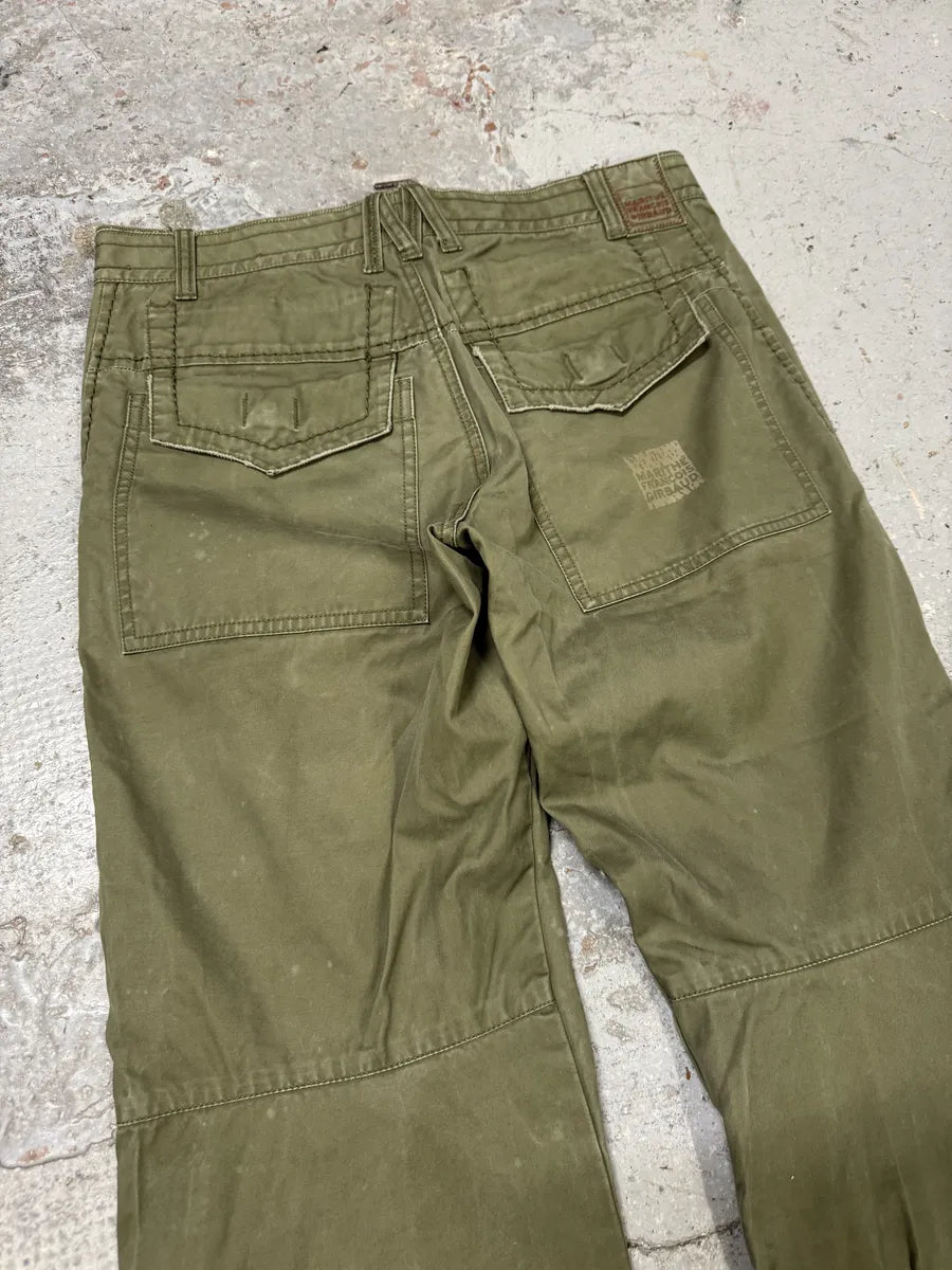 2000s Marithé + François Girbaud Olive Straight Pants jPgRwLB 5