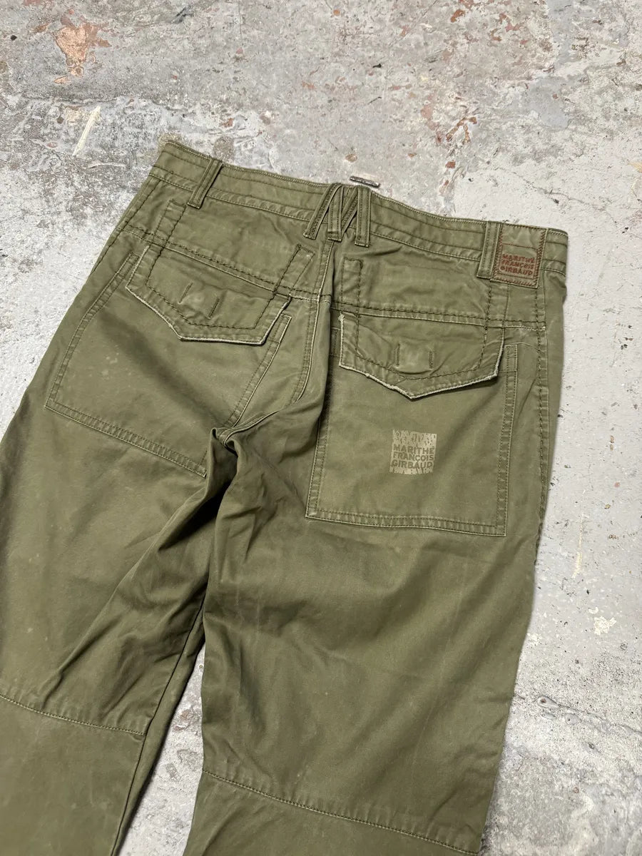 2000s Marithé + François Girbaud Olive Straight Pants jPgRwLB 7