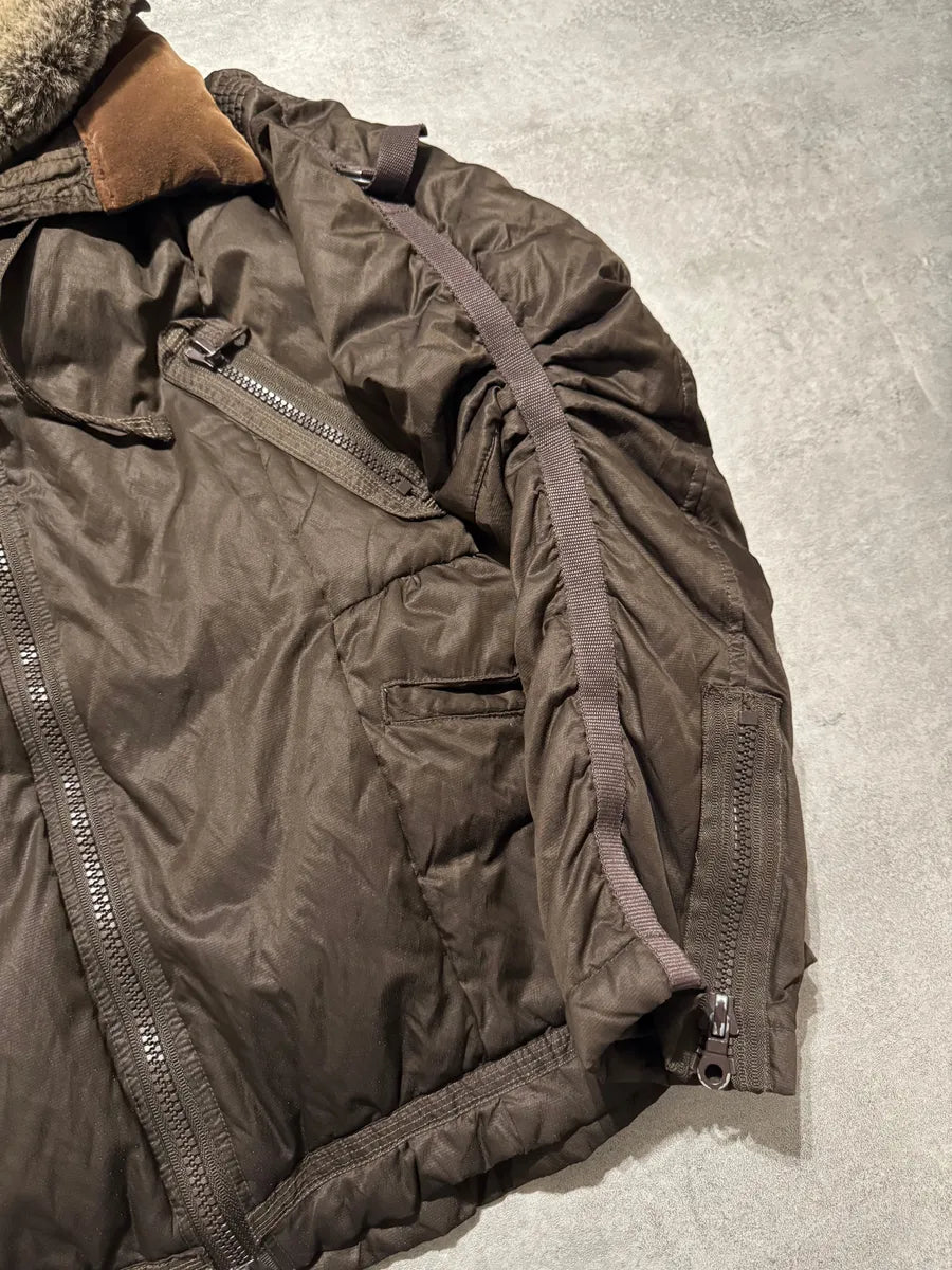 2000s Marithé + François Girbaud Parachute Puffer Brown Jacket wUZWQwy 4