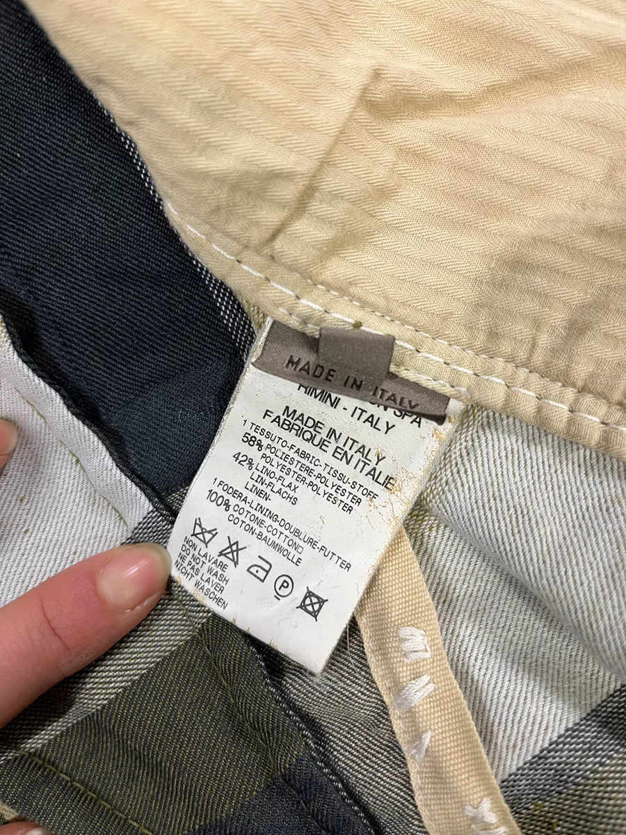 2000s Marithé + François Girbaud Patchwork Khaki Blazer Jacket XdYpmVj 11