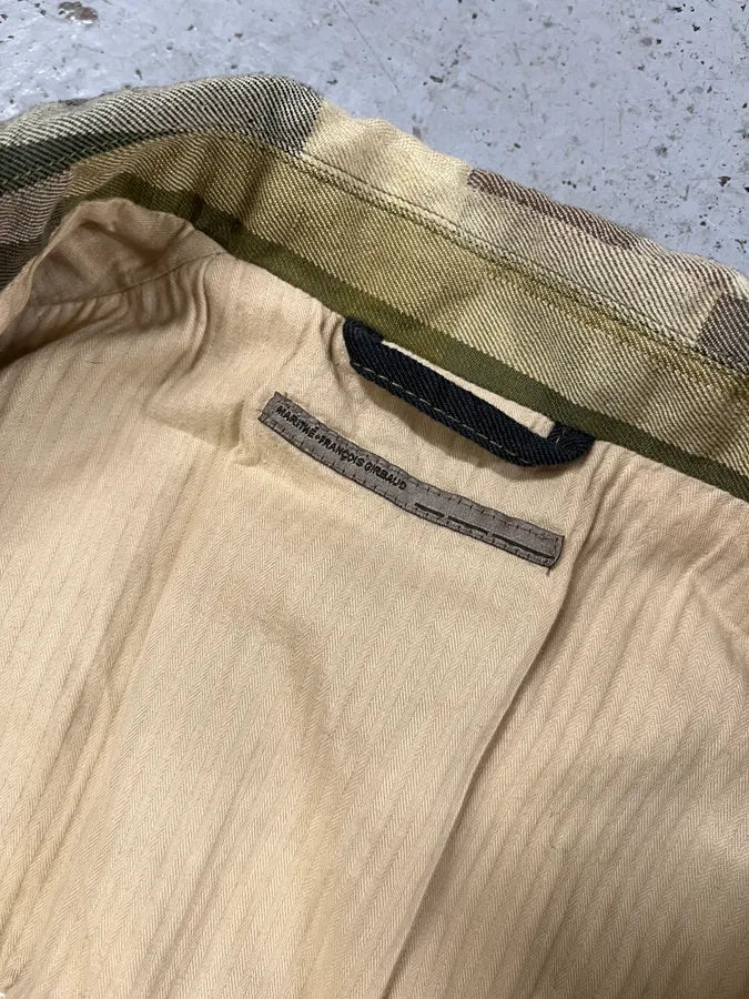 2000s Marithé + François Girbaud Patchwork Khaki Blazer Jacket XdYpmVj 9